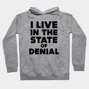 I Live in the State of Denial Hoodie